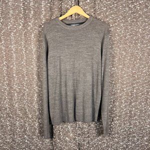 Oscar de‎ la Renta Gray Long Sleeve Thin Sweater